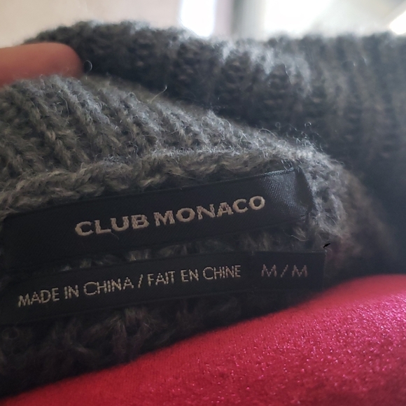 Club Monaco Gray Tunic Length Sweater - Picture 6 of 6